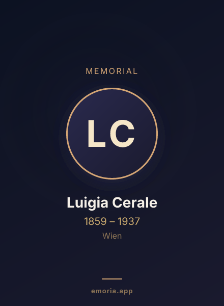 Memorial portrait of Luigia Cerale