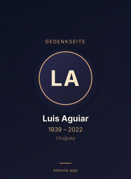 Gedenkportrait von Luis Aguiar