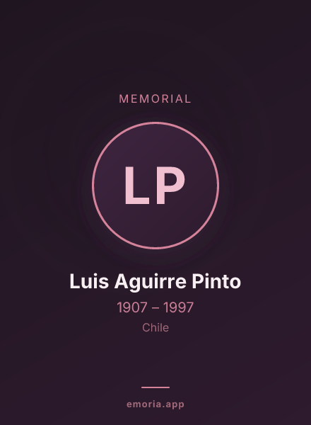 Memorial portrait of Luis Aguirre Pinto