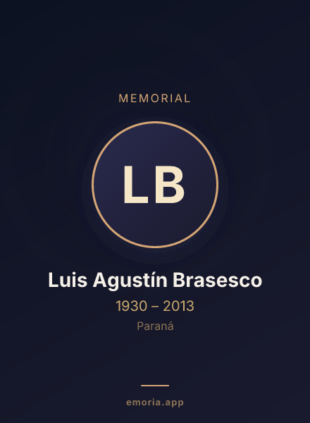 Memorial portrait of Luis Agustín Brasesco