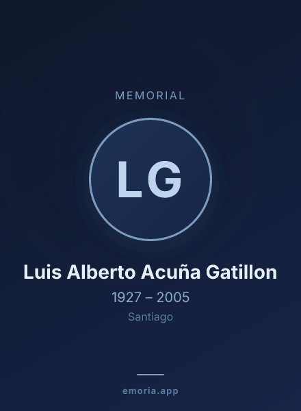 Memorial portrait of Luis Alberto Acuña Gatillon