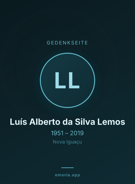 Gedenkportrait von Luís Alberto da Silva Lemos