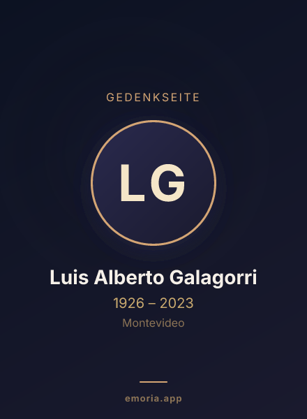 Gedenkportrait von Luis Alberto Galagorri