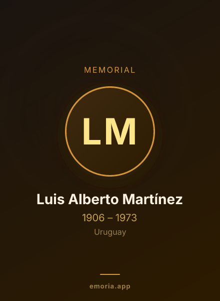 Memorial portrait of Luis Alberto Martínez