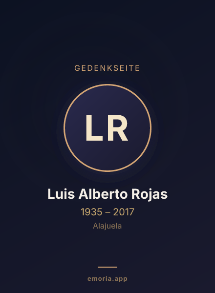 Gedenkportrait von Luis Alberto Rojas