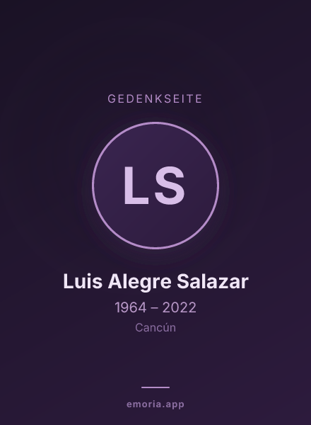 Gedenkportrait von Luis Alegre Salazar