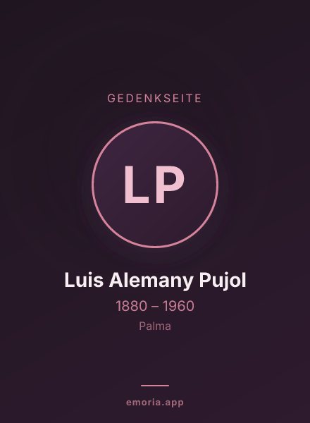 Gedenkportrait von Luis Alemany Pujol