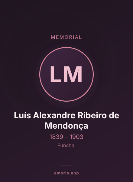 Memorial portrait of Luís Alexandre Ribeiro de Mendonça