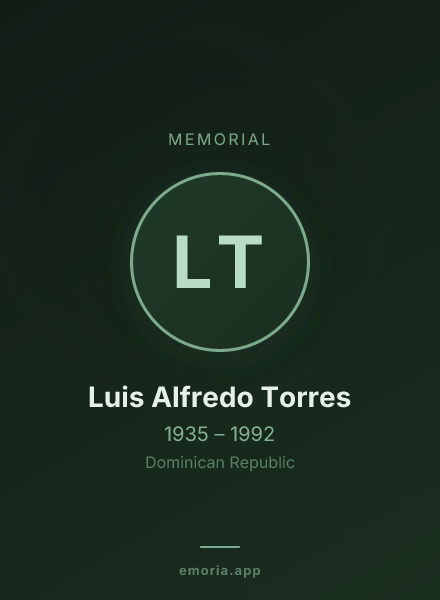 Memorial portrait of Luis Alfredo Torres