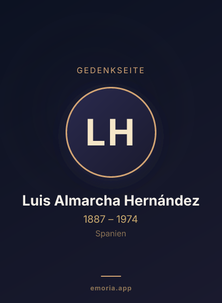Gedenkportrait von Luis Almarcha Hernández