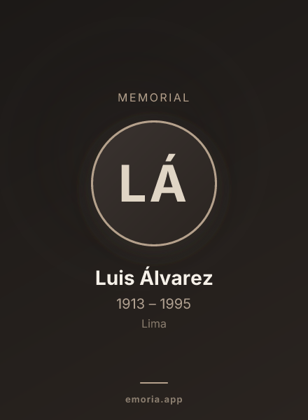 Memorial portrait of Luis Álvarez