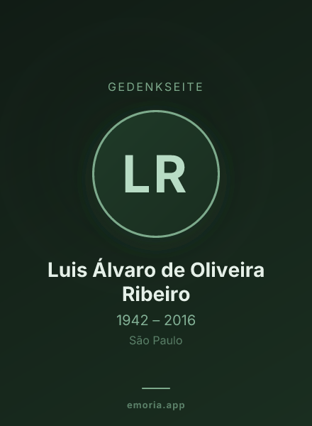 Gedenkportrait von Luis Álvaro de Oliveira Ribeiro