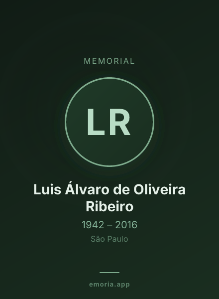 Memorial portrait of Luis Álvaro de Oliveira Ribeiro