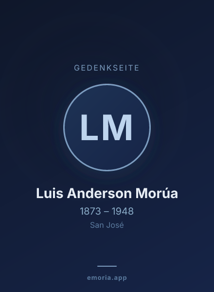 Gedenkportrait von Luis Anderson Morúa