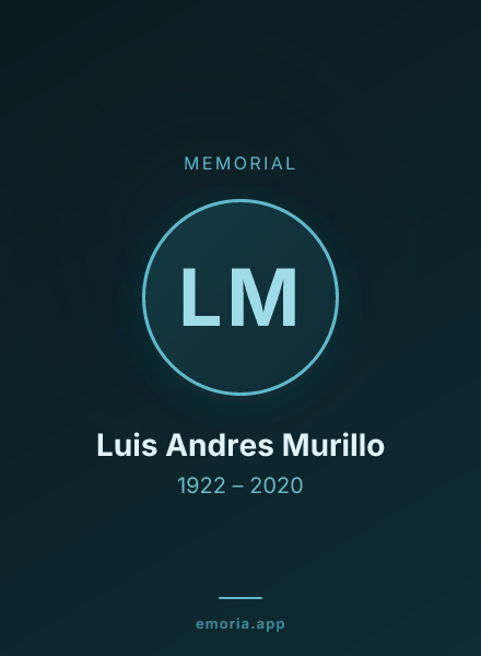 Memorial portrait of Luis Andres Murillo