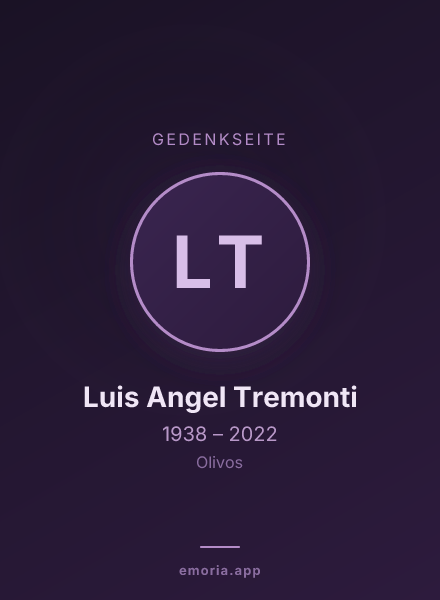 Gedenkportrait von Luis Angel Tremonti