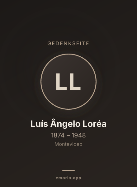 Gedenkportrait von Luís Ângelo Loréa