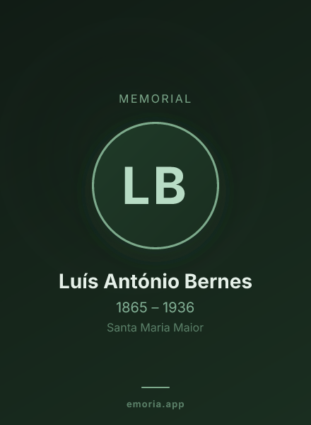 Memorial portrait of Luís António Bernes