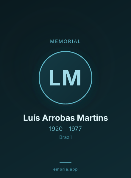Memorial portrait of Luís Arrobas Martins