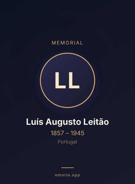 Memorial portrait of Luís Augusto Leitão