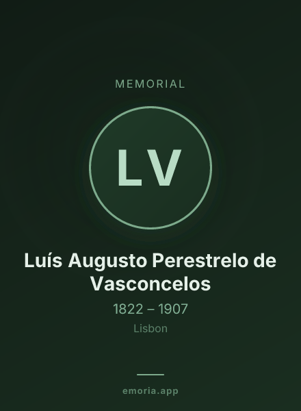 Memorial portrait of Luís Augusto Perestrelo de Vasconcelos