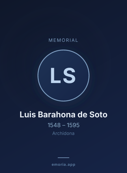 Memorial portrait of Luis Barahona de Soto