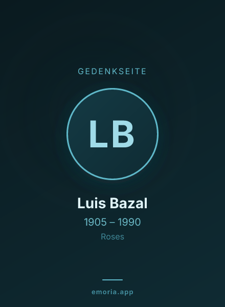 Gedenkportrait von Luis Bazal