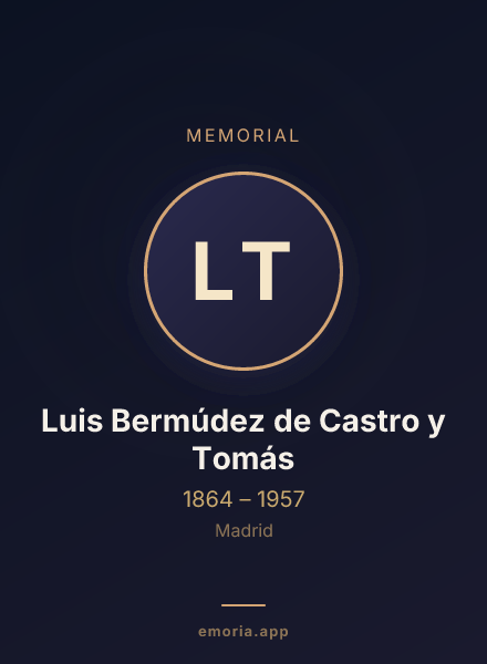 Memorial portrait of Luis Bermúdez de Castro y Tomás
