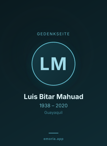 Gedenkportrait von Luis Bitar Mahuad