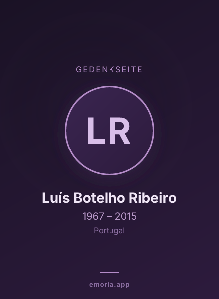 Gedenkportrait von Luís Botelho Ribeiro