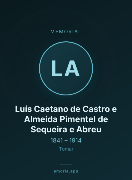 Memorial portrait of Luís Caetano de Castro e Almeida Pimentel de Sequeira e Abreu