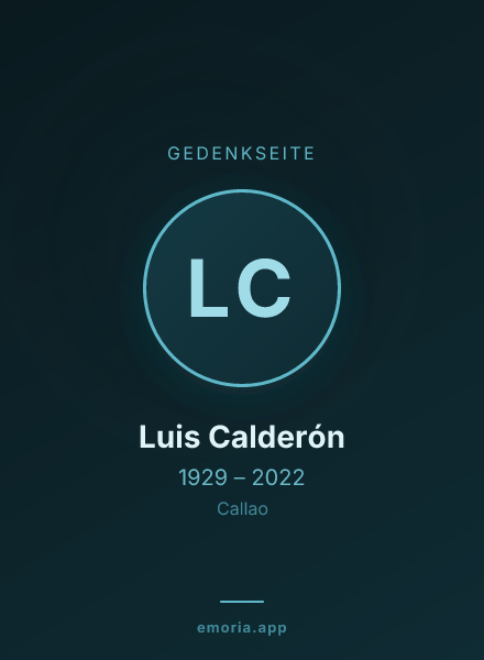 Gedenkportrait von Luis Calderón