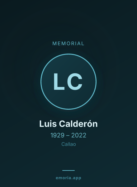 Memorial portrait of Luis Calderón