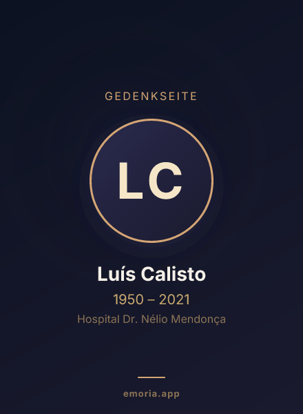 Gedenkportrait von Luís Calisto