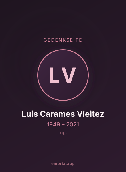 Gedenkportrait von Luis Carames Vieitez