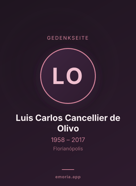 Gedenkportrait von Luis Carlos Cancellier de Olivo