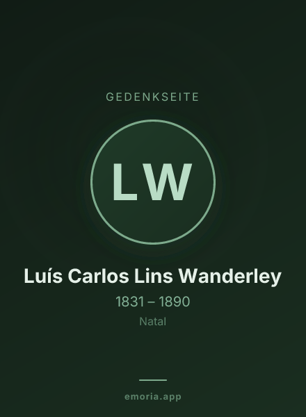 Gedenkportrait von Luís Carlos Lins Wanderley