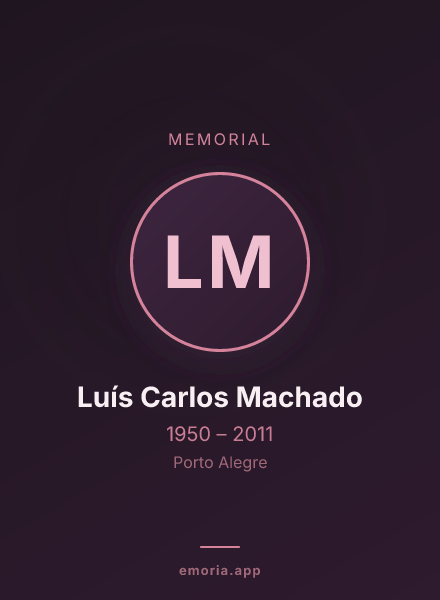 Memorial portrait of Luís Carlos Machado