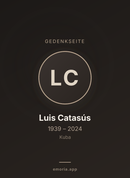 Gedenkportrait von Luis Catasús