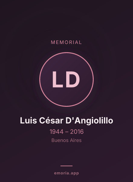 Memorial portrait of Luis César D'Angiolillo