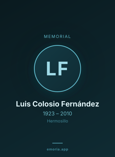 Memorial portrait of Luis Colosio Fernández