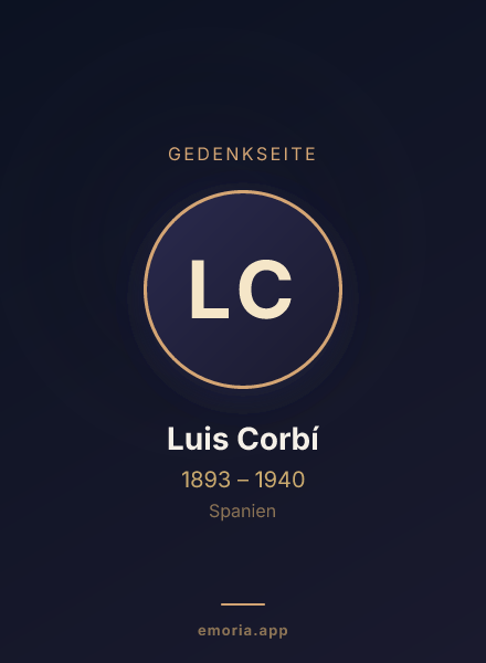 Gedenkportrait von Luis Corbí