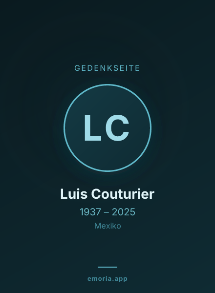 Gedenkportrait von Luis Couturier