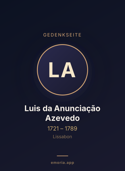 Gedenkportrait von Luis da Anunciação Azevedo