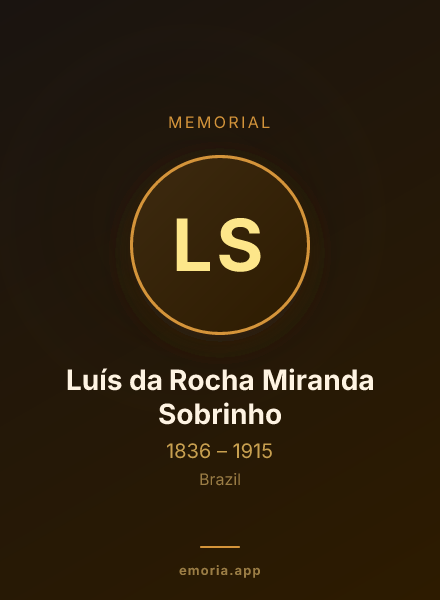 Memorial portrait of Luís da Rocha Miranda Sobrinho