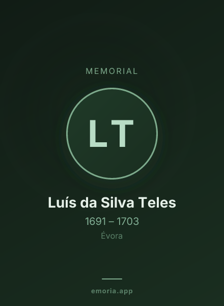 Memorial portrait of Luís da Silva Teles