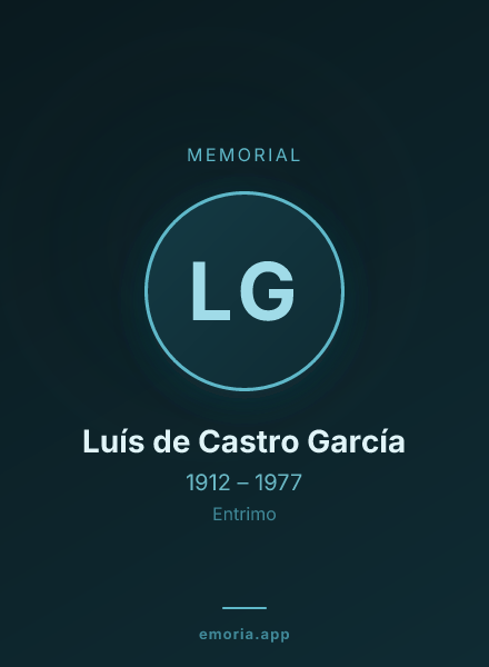 Memorial portrait of Luís de Castro García