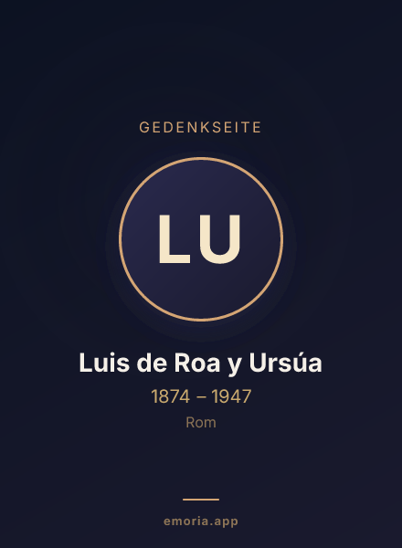 Gedenkportrait von Luis de Roa y Ursúa