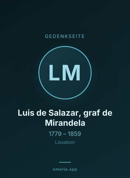 Gedenkportrait von Luis de Salazar, graf de Mirandela