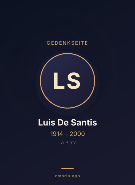 Gedenkportrait von Luis De Santis